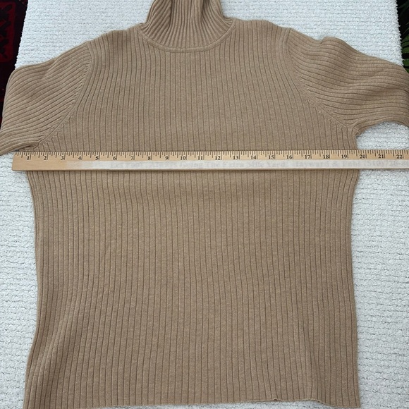 The Limited Ribbed Tan Turtleneck Sweater- NWOT- 100% Cotton - Picture 13 of 13
